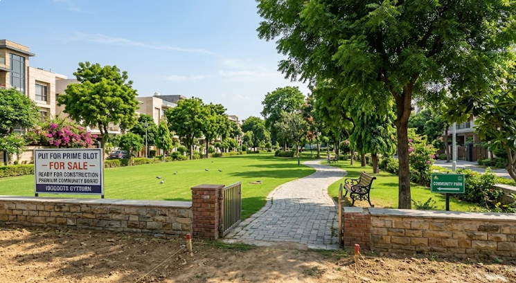 A corner plot with a park view.