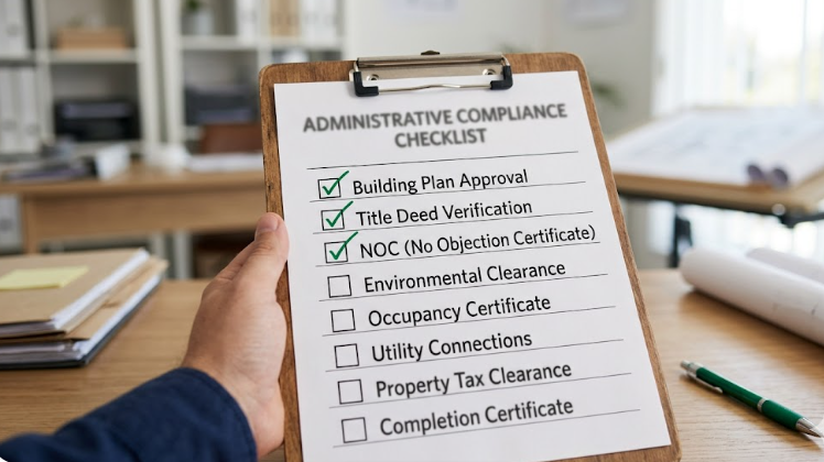 A checklist of documents for RERA registration.